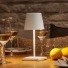 Nuindie mini LED genopladelig bordlampe, USB-C, hvid, IP54, dæmpbar^Sigor Discount