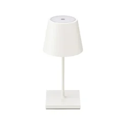 Nuindie mini LED genopladelig bordlampe, USB-C, hvid, IP54, dæmpbar^Sigor Discount