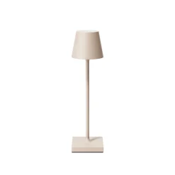 Sigor Dekorationsbelysning|Terrassebelysning>Nuindie pocket LED genopladelig bordlampe, beige, IP54, dæmpbar