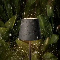 Nuindie pocket LED genopladelig bordlampe, grafit, IP54, dæmpbar^Sigor Hot