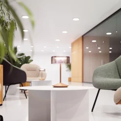 Numotion LED genopladelig bordlampe, bronze, glas, IP54, dæmpbar^Sigor Outlet