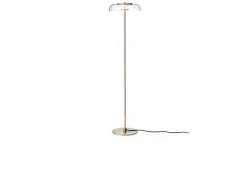 Nuura Aps Gulvlamper>Nuura LED-gulvlampe Blossi, højde 120 cm, guldfarvet/klar