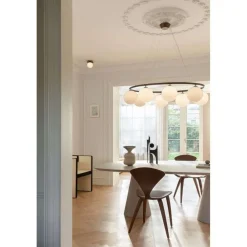 Nuura Aps Nuura Liila 1 væg-/loftlampe, Ø 14 cm IP44, bronze/opal