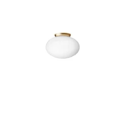 Nuura Aps Nuura loftlampe Rizzatto 301, Ø 30 cm messingfarvet/opal