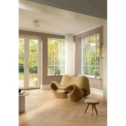 Nuura Aps Nuura loftlampe Rizzatto 301, Ø 30 cm messingfarvet/opal