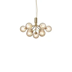 Nuura lysekrone Apiales 9, Ø 60 cm, messing-/guldfarvet^Nuura Aps Best