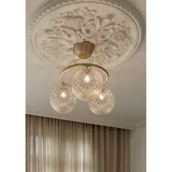 Nuura Aps Nuura lysekrone Miira 3 Circular, Ø 54 cm, messing/klar