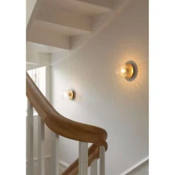 Nuura væglampe Liila 1, IP44, Ø 14 cm, guld/klar^Nuura Aps Sale