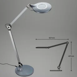 Office LED-skrivebordslampe, antracit, CCT^Briloner Discount