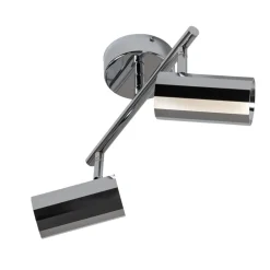 Oktano loftspot, kromfarvet Længde 30 cm 2 lyskilder metal^Lucea