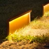 OLEV Sokkellamper>Step Line LED-sokkellampe, rustbrun