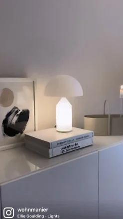 Oluce Atollo - bordlampe i Murano-glas, 35 cm