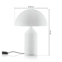 Atollo - bordlampe i Murano-glas, 50 cm^Oluce Clearance