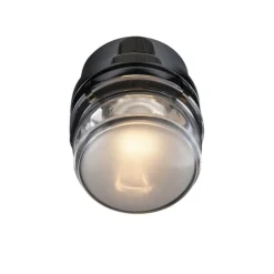 LED-væglampe Fresnel, kromfarvet, aluminium, glas, 2.700 K^Oluce New