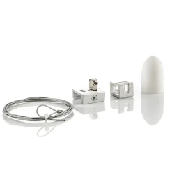 GLOBAL Skinnesystem>Ophængningssæt til Noa 3-faset skinne, 150 cm hvid