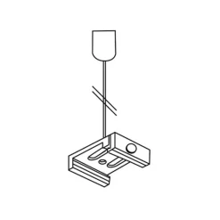 GLOBAL Skinnesystem>Ophængningssæt til Noa 3-faset skinne, 300 cm grå