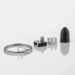 GLOBAL Ophængningssæt til Noa 3-faset skinne, 150 cm sort