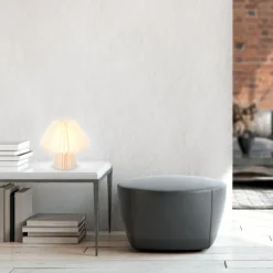 Origami bordlampe af hvidt papir, 27x26cm^Briloner New