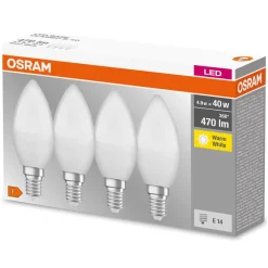 Base Retro LED-kerte E14 4,9 W 4 stk 2.700 K^OSRAM Sale