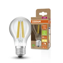OSRAM Classic LED-pære E27 5,7 W 827 filament dimm