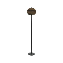 gulvlampe BALL, brun, højde 160 cm, bølgepap, E27^OSRAM Sale