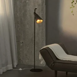 gulvlampe Decor Bell, sort, stål, E27, H 120 cm^OSRAM Outlet