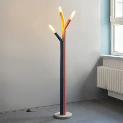 gulvlampe Decor Straw, 3 lyskilder, farvet, stål, E27^OSRAM Clearance