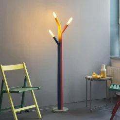 gulvlampe Decor Straw, 3 lyskilder, farvet, stål, E27^OSRAM Clearance