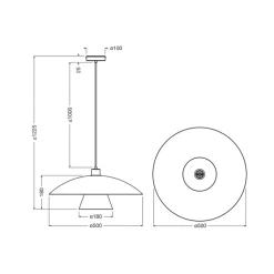 OSRAM hængelampe Decor Flying Mushroom blå/lyserød, stål, E27