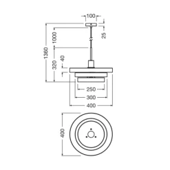 hængelampe Decor Layers, grøn/gul, stål, E27^OSRAM Outlet