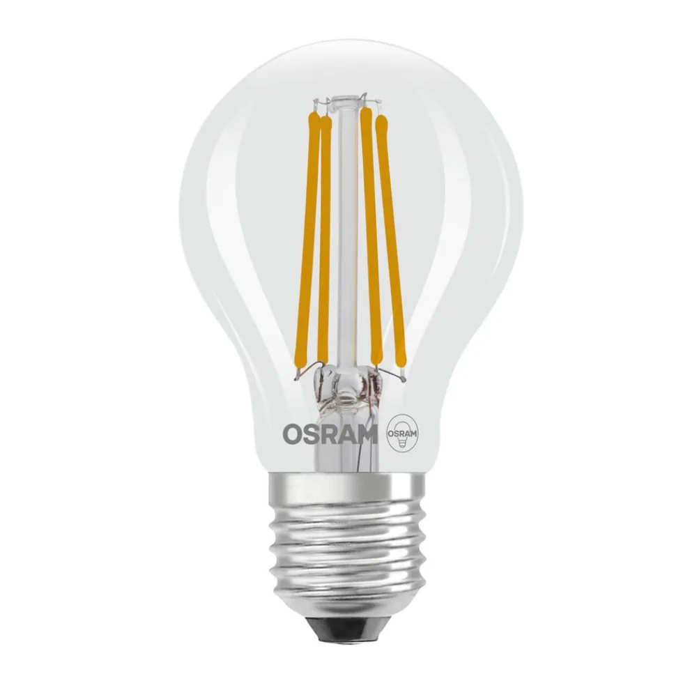OSRAM Led Pærer>LED glødepære E27 2,2W filament 2.700K 470lm 2-pak