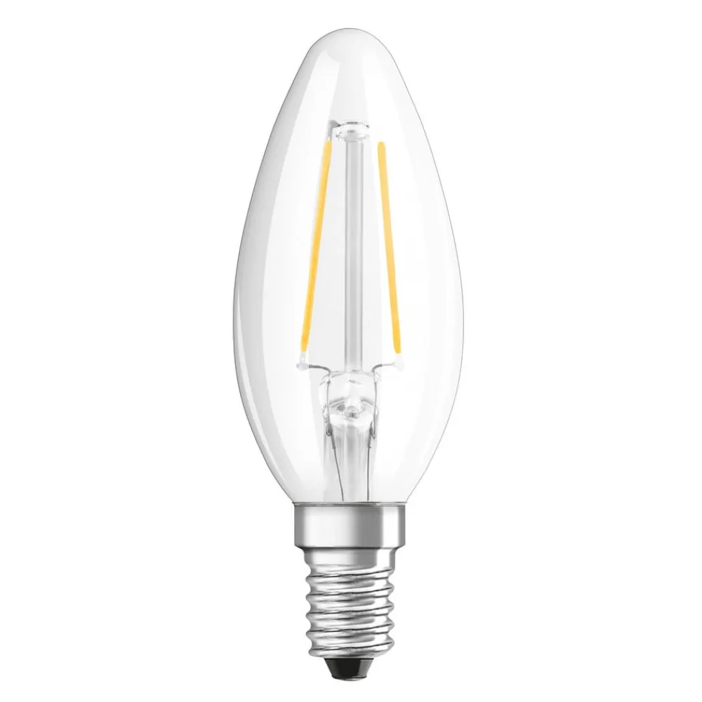 LED kertepære E14 2,8W 827 dæmpbar klar^OSRAM New