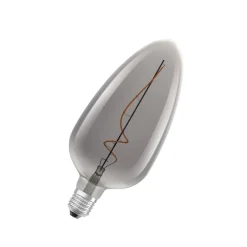 OSRAM Dæmpbar Led-Pære|Filament Pære>LED Vintage 1906, C125, glødetråd, grå, E27, 4 W, 818