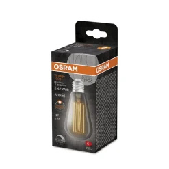 LED Vintage 1906 Edison, grå, E27, 11 W, 818, dæmpbar^OSRAM Hot