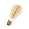 OSRAM Dæmpbar Led-Pære|Filament Pære>LED Vintage 1906 Edison, guld, E27, 4,8 W, 822, dim.