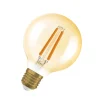 LED Vintage 1906, G80, E27, 7,2 W, guld, 2.400 K, dim.^OSRAM Best