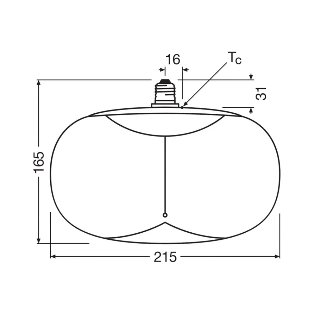OSRAM Led Pærer>LED Vintage Big Elipse E27 4W 818 Filament brun dæmpbar