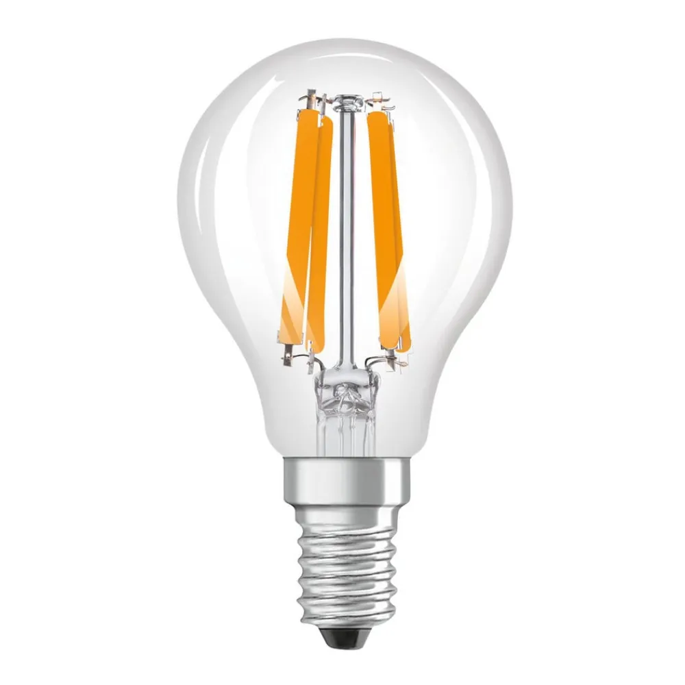 OSRAM LED-filamentpære dråbe E14 1,2W filament 2700K 255lm