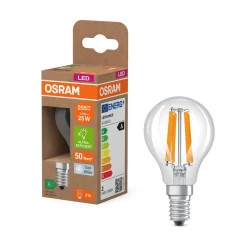 LED-filamentpære dråbe E14 1,2W filament 4000K 255lm^OSRAM Discount