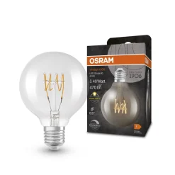 OSRAM LED-globe E27 G80 4,8W 2.700 K filament dimm