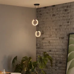 LED-hængelampe Decor Circle, 2 lyskilder, CCT, sort^OSRAM Sale