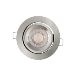 LED-indbygningsspot, 3-pak, nikkel, Ø 9 cm, metal 827 dæmpbar^OSRAM Discount