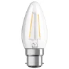 OSRAM LED-kerte B22d Classic B filament 2,5 W klar