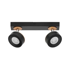 OSRAM Loftlamper|Spotlights>LED-loftspot PLUTO, sort, 2 spots, 3.000 K