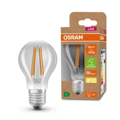 LED-pære E27 A60 7,2 W 1.521lm 3.000 K klar^OSRAM Discount