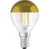 OSRAM Filament Pære>LED-pære E14 Mirror CLP gold 4W 2,700K