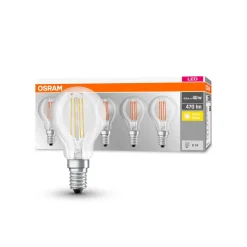 OSRAM LED-pære E14 P40 4 W filament 827 470 lm 5