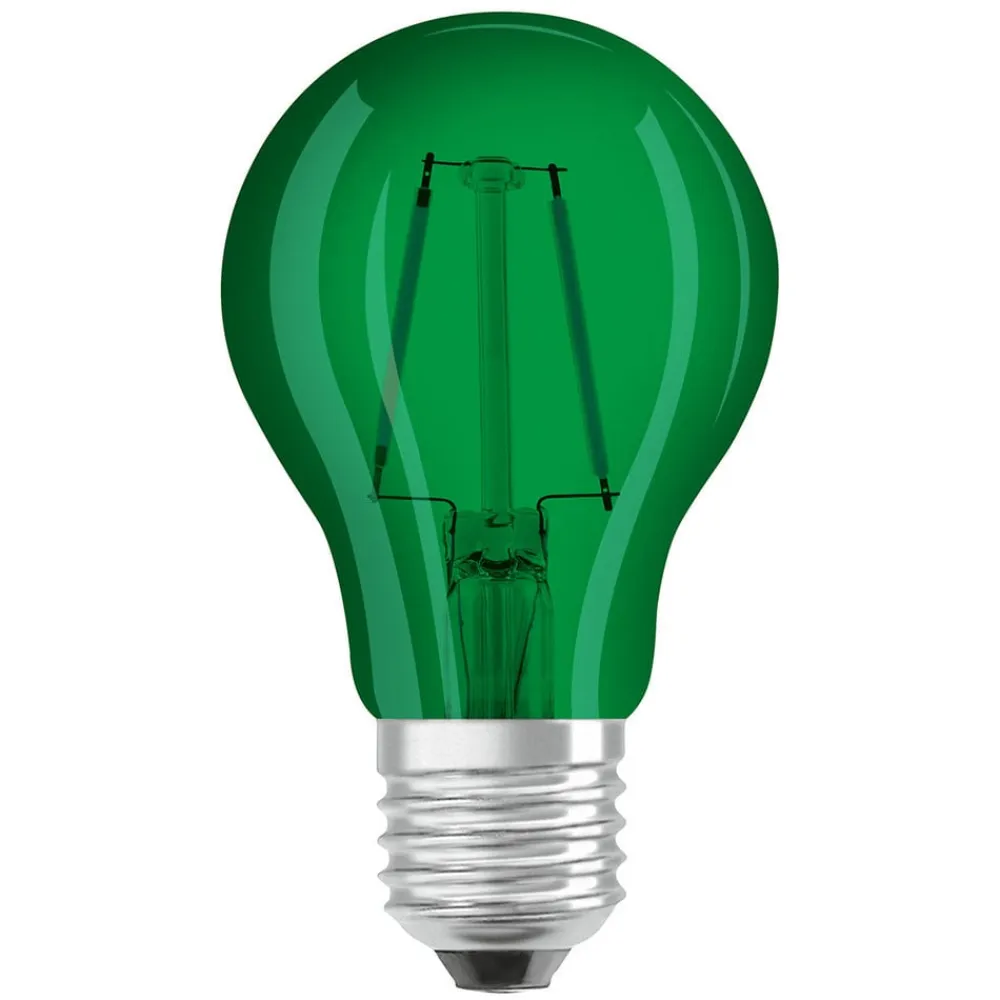 LED-pære E27 Star Décor Cla A 2,5W, grøn^OSRAM