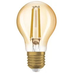 OSRAM Filament Pære|Led Pærer>LED-pære E27 Vintage 1906 6,5W 2.400K guld