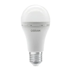 OSRAM LED-pære E27 8W mat 2700K genopladeligt batteri nødlys